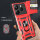 Outdoor Panzer Hülle für Xiaomi Redmi Note 14 4G Handyhülle Kameraschutz Ringhalter in Rot