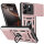 Outdoor Panzer Hülle für Xiaomi Redmi Note 14 5G Handyhülle Kameraschutz Ringhalter in Rosegold