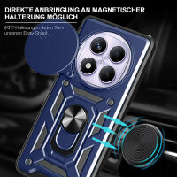 Outdoor Panzer Hülle für Xiaomi Redmi Note 14 Pro+ Handyhülle Kameraschutz Ringhalter in Blau