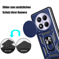 Outdoor Panzer Hülle für Xiaomi Redmi Note 14 Pro+ Handyhülle Kameraschutz Ringhalter in Blau