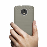 Motorola Carbon Hülle TPU Handy Tasche Case Back Cover Panzer Schutzhülle Bumper