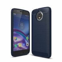 Motorola Carbon Hülle TPU Handy Tasche Case Back Cover Panzer Schutzhülle Bumper