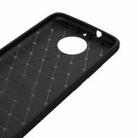 Motorola Carbon Hülle TPU Handy Tasche Case Back Cover Panzer Schutzhülle Bumper
