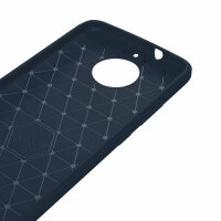Motorola Carbon Hülle TPU Handy Tasche Case Back Cover Panzer Schutzhülle Bumper