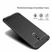 Carbon Outdoor Panzer Hülle für Nokia Handyhülle Cover Handy Tasche TPU Case Nokia