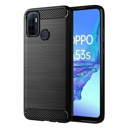 Oppo Handy Tasche Carbon Hülle Schutzhülle Back Cover TPU Case Outdoor Bumper