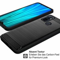 Oppo Handy Tasche Carbon Hülle Schutzhülle Back Cover TPU Case Outdoor Bumper