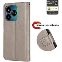 Hülle für ZTE Blade V60 Vita Handy Tasche Handyhülle Hülle Schutzhülle Klapphülle in Grau