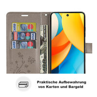 Hülle für ZTE Blade V60 Vita Handy Tasche Handyhülle Hülle Schutzhülle Klapphülle in Grau