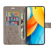 Hülle für ZTE Blade V60 Vita Handy Tasche Handyhülle Hülle Schutzhülle Klapphülle in Grau