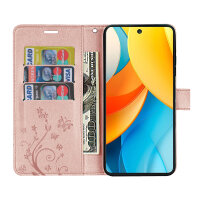 Hülle für ZTE Blade V60 Vita Handy Tasche Handyhülle Hülle Schutzhülle Klapphülle in Rosegold