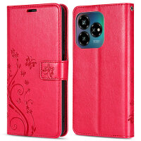 Hülle für ZTE Blade V60 Vita Handy Tasche Handyhülle Hülle Schutzhülle Klapphülle in Rot