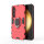 Handyhülle für Samsung Galaxy S25 Ring Case Hülle Outdoor Back Cover Bumper in Rot