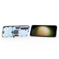 Handyhülle für Samsung Galaxy S25+ Ring Case Hülle Outdoor Back Cover Bumper in Türkis