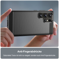Carbon Hülle für Samsung Galaxy S21/ S23/ S24/ S25/ FE/ Ultra/Handyhülle Back Cover Handy Tasche Bumper