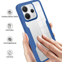 360° Grad Hülle für Xiaomi Redmi Note 14 4G vollschutz Integriertem Displayschutz in Blau
