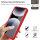 360° Grad Hülle für Xiaomi Redmi Note 14 Pro 4G vollschutz Integriertem Displayschutz in Rot