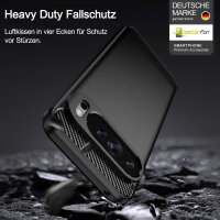 Carbon Hülle für Google Pixel 9 Pro XL Handyhülle Handy Tasche Backcover Bumper