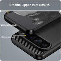 Carbon Hülle für Google Pixel 9 Pro XL Handyhülle Handy Tasche Backcover Bumper