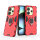 Hülle für Xiaomi Redmi Note 14 5G Handyhülle Drehbar Ringhalter Magnet Bumper Case in Rot