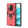 Hülle für Xiaomi Redmi Note 14 Pro 4G Handyhülle Drehbar Ringhalter Magnet Bumper Case in Rot