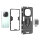 Hülle für Xiaomi Redmi Note 14 Pro 4G Handyhülle Drehbar Ringhalter Magnet Bumper Case in Schwarz