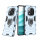 Hülle für Xiaomi Redmi Note 14 Pro 4G Handyhülle Drehbar Ringhalter Magnet Bumper Case in Türkis