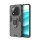 Hülle für Xiaomi Redmi Note 14 Pro 5G Handyhülle Drehbar Ringhalter Magnet Bumper Case in Schwarz