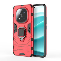 Hülle für Xiaomi Redmi Note 14 Pro+ Handyhülle Drehbar Ringhalter Magnet Bumper Case in Rot