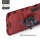 Hülle für Xiaomi Redmi Note 14 Pro+ Handyhülle Drehbar Ringhalter Magnet Bumper Case in Rot
