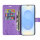 Hülle für Samsung Galaxy S25 Handyhülle Handy Tasche Wallet Case Flip Cover in Lila