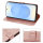 Hülle für Samsung Galaxy S25 Handyhülle Handy Tasche Wallet Case Flip Cover in Rosegold