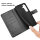 Hülle für Samsung Galaxy S25 Handyhülle Handy Tasche Wallet Case Flip Cover in Schwarz