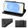 Hülle für Samsung Galaxy S25 Handyhülle Handy Tasche Wallet Case Flip Cover in Schwarz