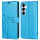 Hülle für Samsung Galaxy S25+ Handyhülle Handy Tasche Wallet Case Flip Cover in Blau