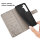 Hülle für Samsung Galaxy S25+ Handyhülle Handy Tasche Wallet Case Flip Cover in Grau