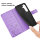 Hülle für Samsung Galaxy S25+ Handyhülle Handy Tasche Wallet Case Flip Cover in Lila