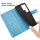 Hülle für Samsung Galaxy S25 Ultra Handyhülle Handy Tasche Wallet Case Flip Cover in Blau