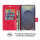 Hülle für Samsung Galaxy S25 Ultra Handyhülle Handy Tasche Wallet Case Flip Cover in Rot