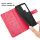 Hülle für Samsung Galaxy S25 Ultra Handyhülle Handy Tasche Wallet Case Flip Cover in Rot