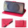 Hülle für Samsung Galaxy S25 Ultra Handyhülle Handy Tasche Wallet Case Flip Cover in Rot