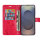 Hülle für Samsung Galaxy S25 Ultra Handyhülle Handy Tasche Wallet Case Flip Cover in Rot