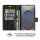 Hülle für Samsung Galaxy S25 Ultra Handyhülle Handy Tasche Wallet Case Flip Cover in Schwarz