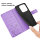 Hülle für Xiaomi Redmi Note 14 4G, Handy Tasche Handyhülle Wallet Case Flip Cover in Lila