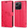 Hülle für Xiaomi Redmi Note 14 4G, Handy Tasche Handyhülle Wallet Case Flip Cover in Rot