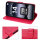Hülle für Xiaomi Redmi Note 14 4G, Handy Tasche Handyhülle Wallet Case Flip Cover in Rot