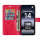 Hülle für Xiaomi Redmi Note 14 4G, Handy Tasche Handyhülle Wallet Case Flip Cover in Rot