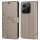Hülle für Xiaomi Redmi Note 14 5G, Handy Tasche Handyhülle Wallet Case Flip Cover in Grau