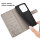 Hülle für Xiaomi Redmi Note 14 5G, Handy Tasche Handyhülle Wallet Case Flip Cover in Grau