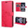 Hülle für Xiaomi Redmi Note 14 5G, Handy Tasche Handyhülle Wallet Case Flip Cover in Rot
